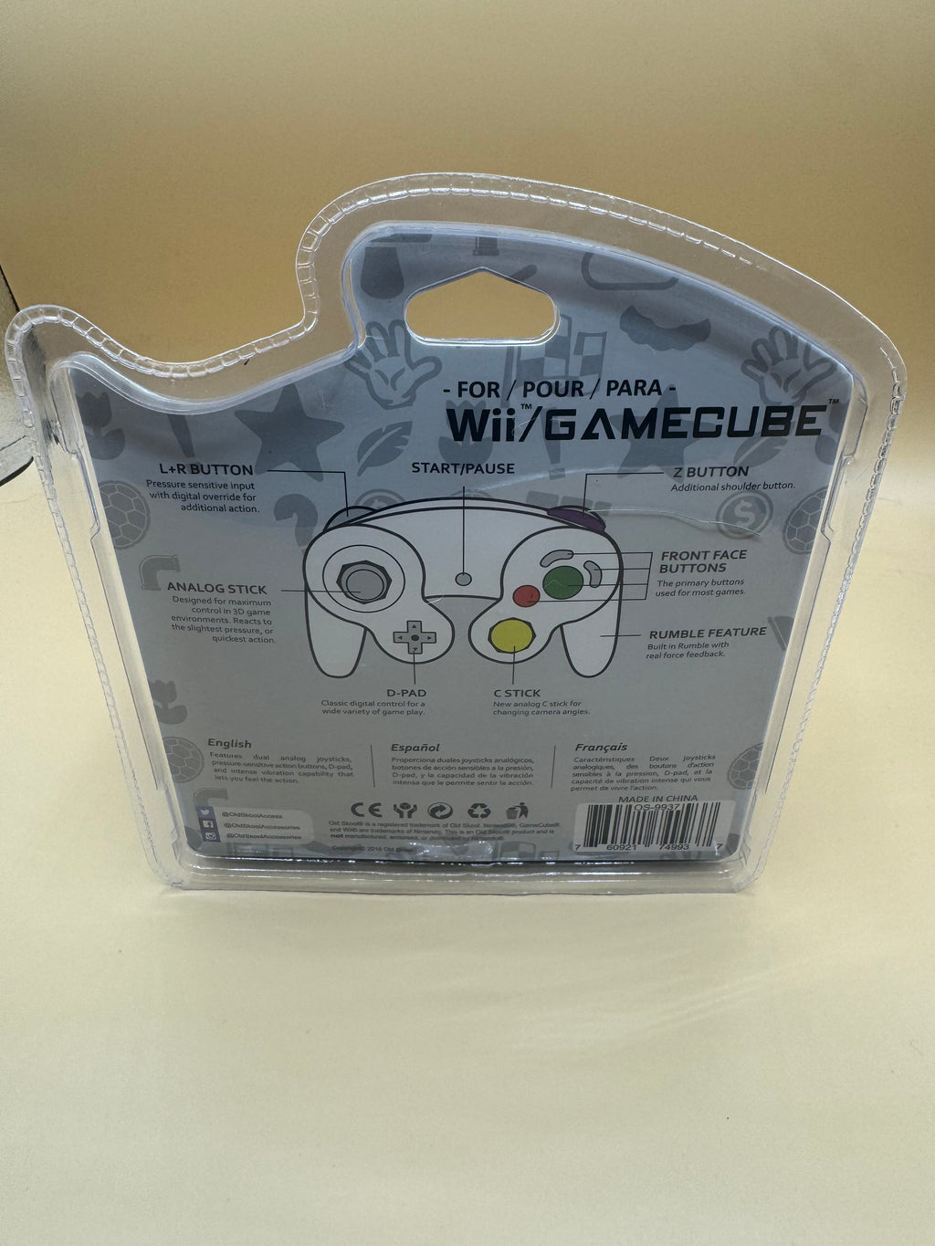 Oldskool Controller for Nintendo GameCube (White)