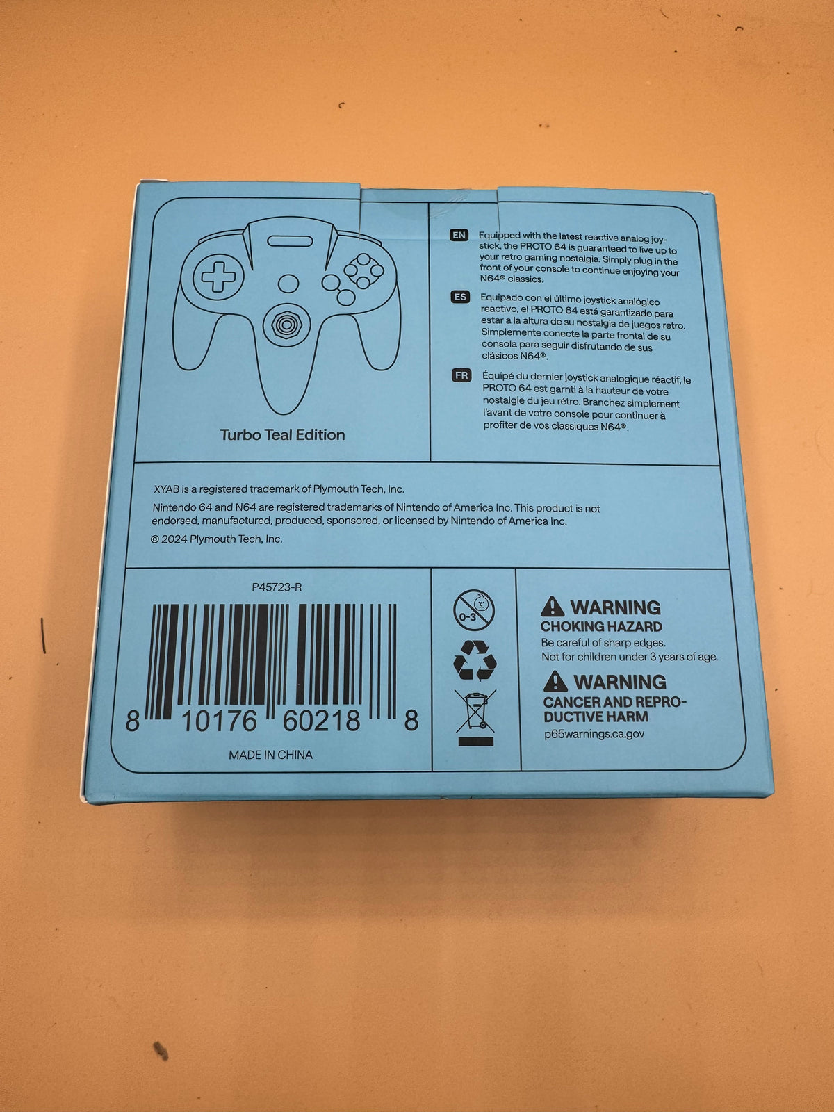XYAB “Proto64” Wired Controller (Turbo Teal)