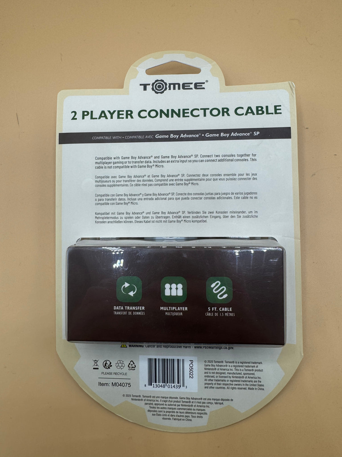 Tomee Connector Cable for Gameboy Advance