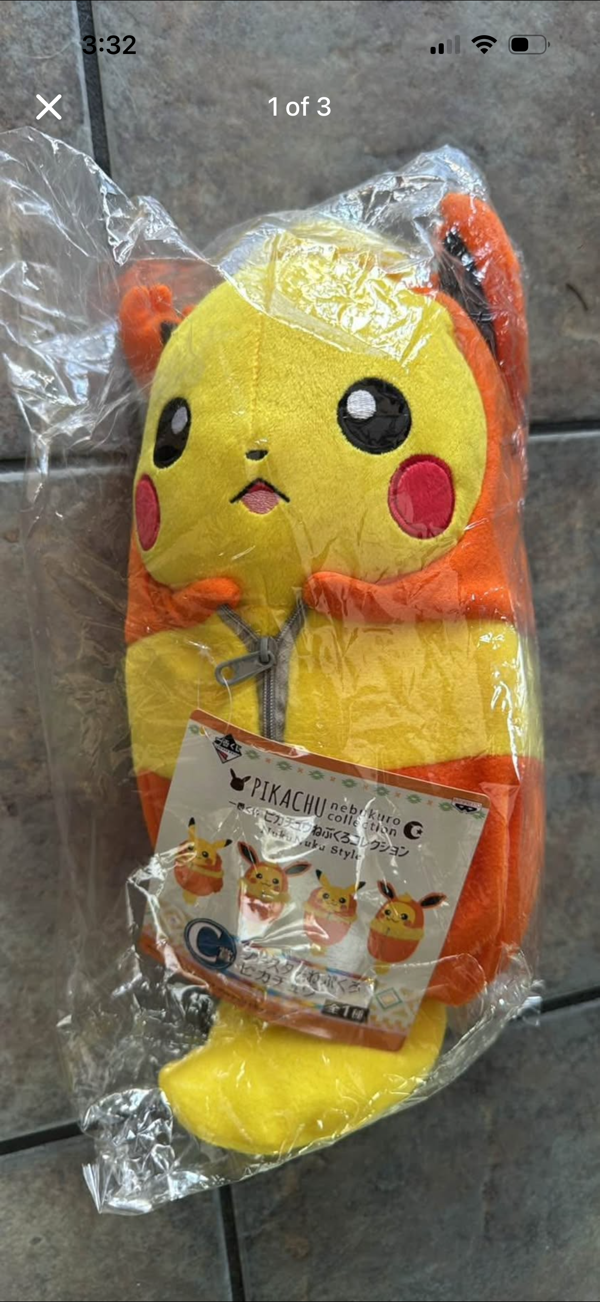 Pikachu Cosplay Flareon Plushie Brand new sealed (Japanese import)