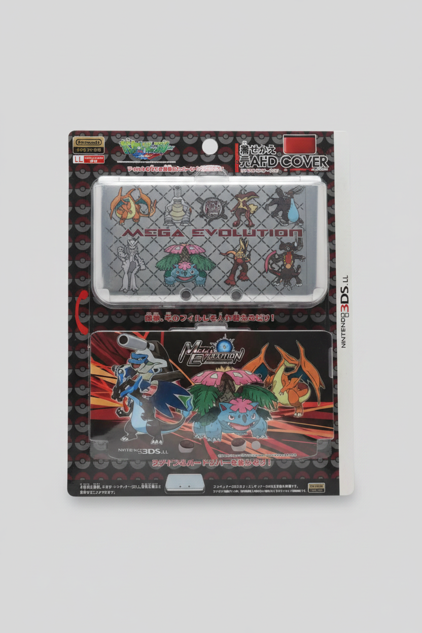 Nintendo 3DS LL/XL Pokemon "Mega Evolution" Hard Cover (Japanese import) Brand new sealed