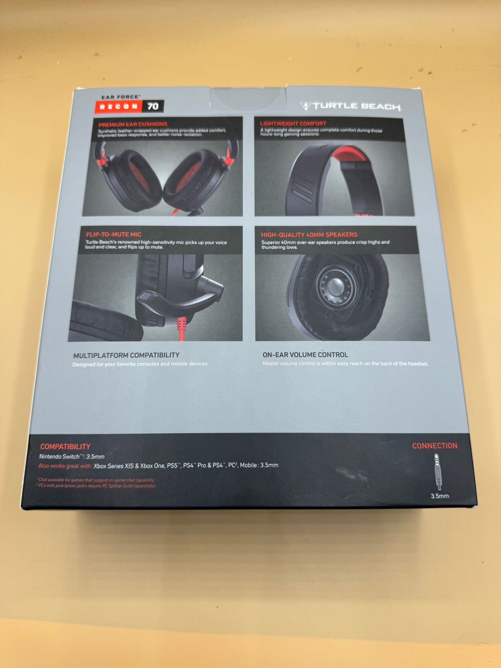 Turtle Beach Recon 70 Wired Gaming Headset for Nintendo Switch - Brand New Sealed