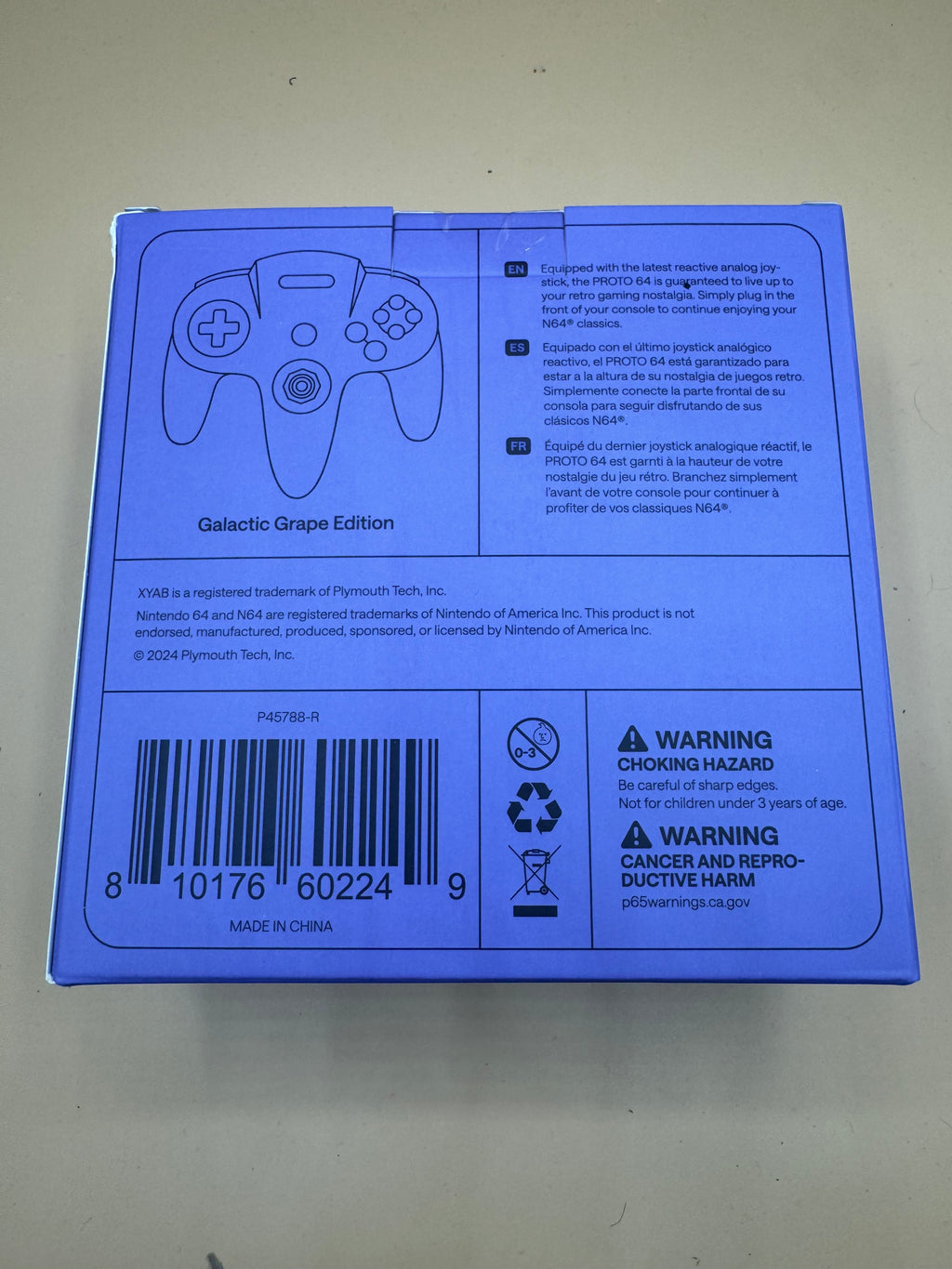 XYAB “Proto64” Wired Controller (Galactic Grape)