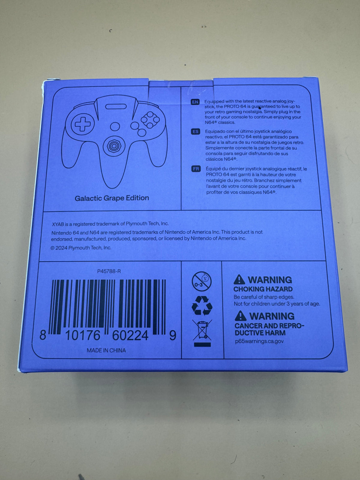 XYAB “Proto64” Wired Controller (Galactic Grape)