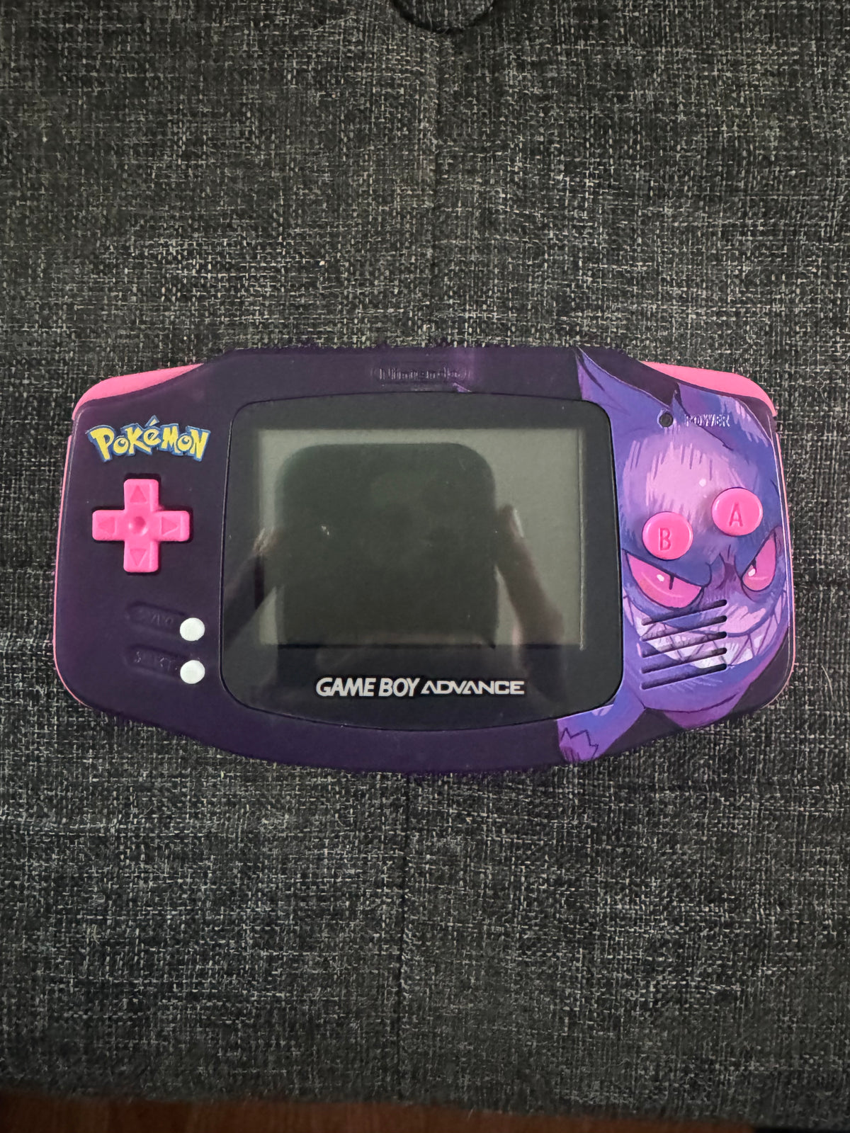 Customized Gengar Pokémon Nintendo Game Boy Advance (GBA)