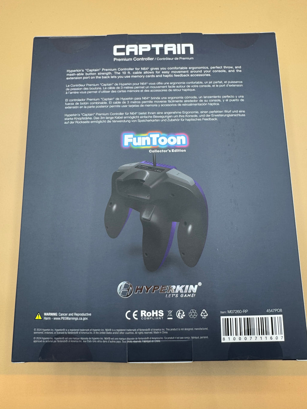 Hyperkin Captain Premium Controller (FunToon Collector's Edition) “Rival Purple”