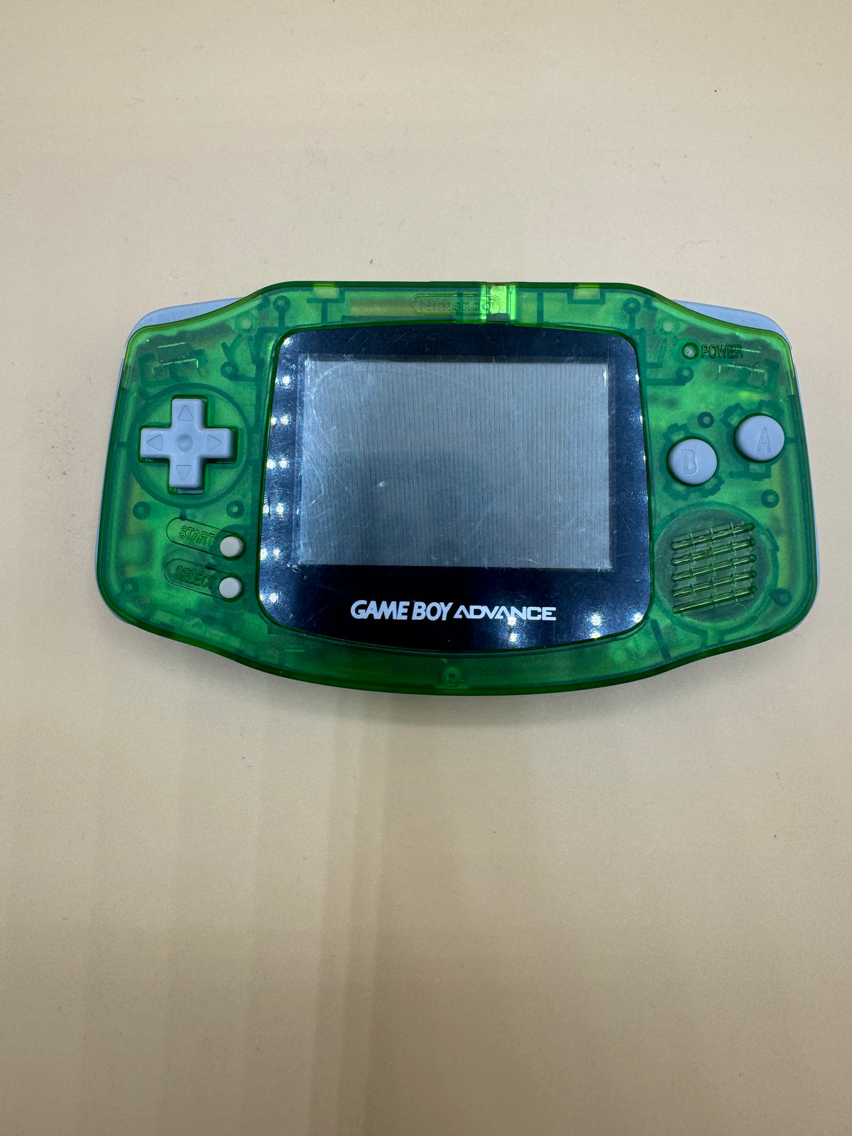 Clear Green Custom Gameboy Advance