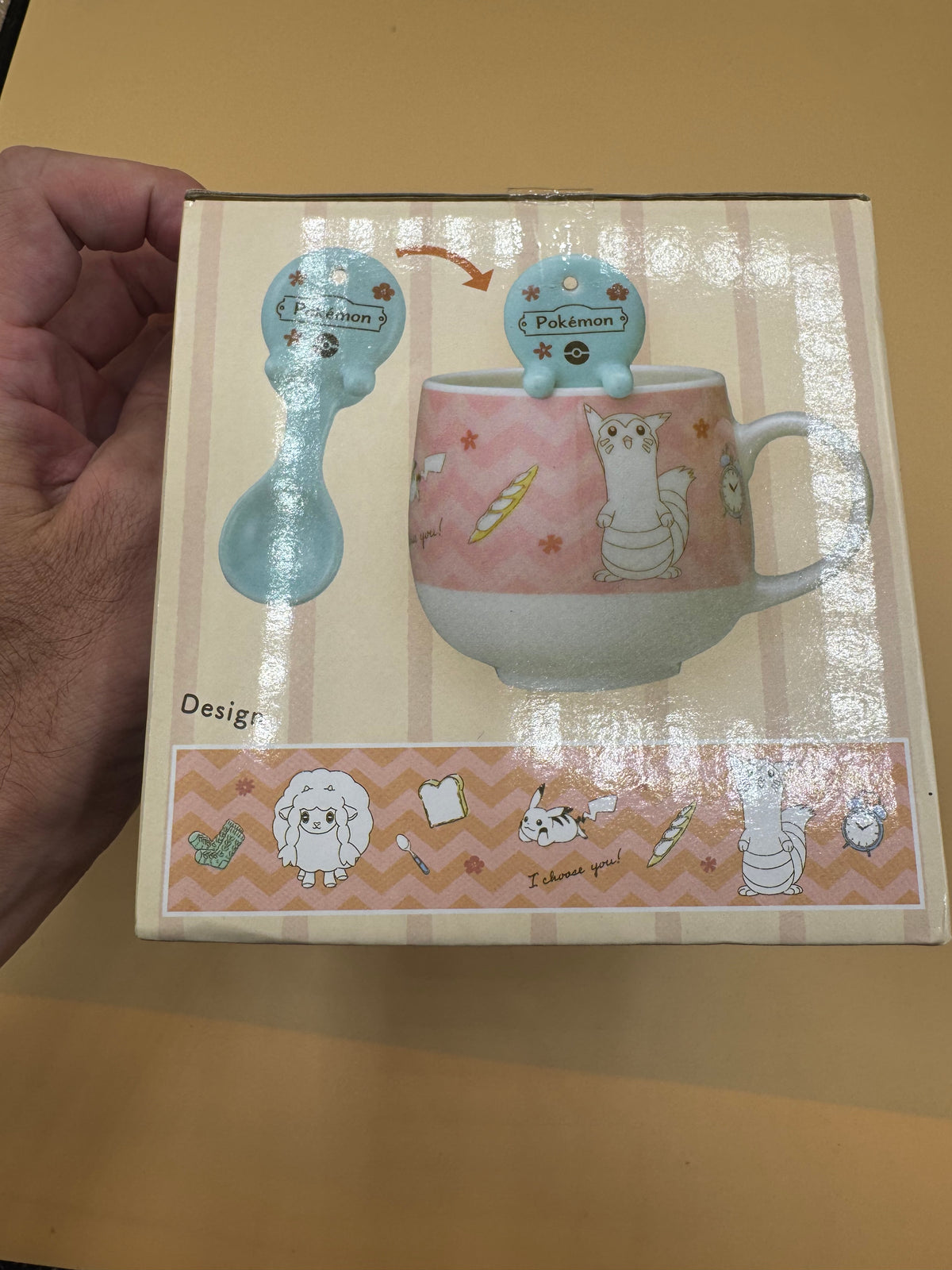 Sega/Taito Pokémon Premium Mug with Spoon ~Hokkori Time~ (Pink Version)