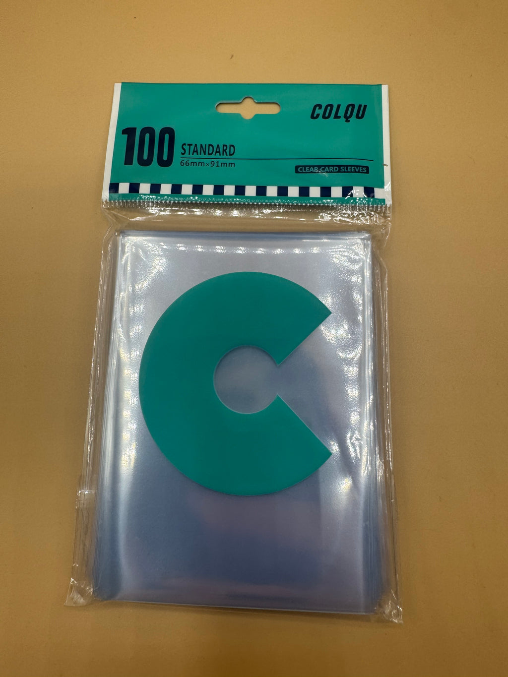 Colqu standard clear card sleeves 100 pack