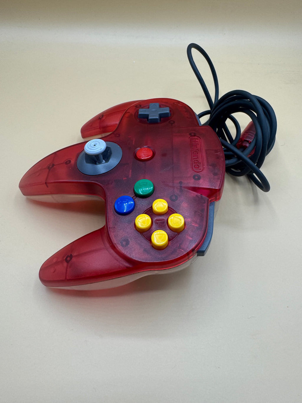 Clear Red/White Nintendo 64 Controller (Japanese import)