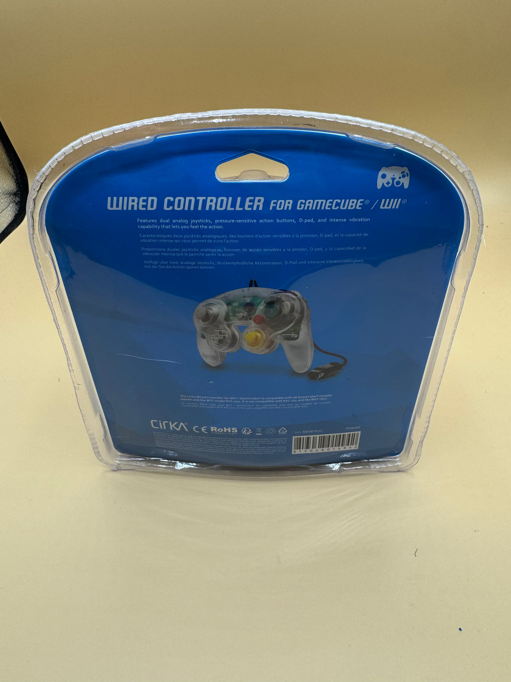 CirKA Wired Controller (Clear) for Nintendo GameCube