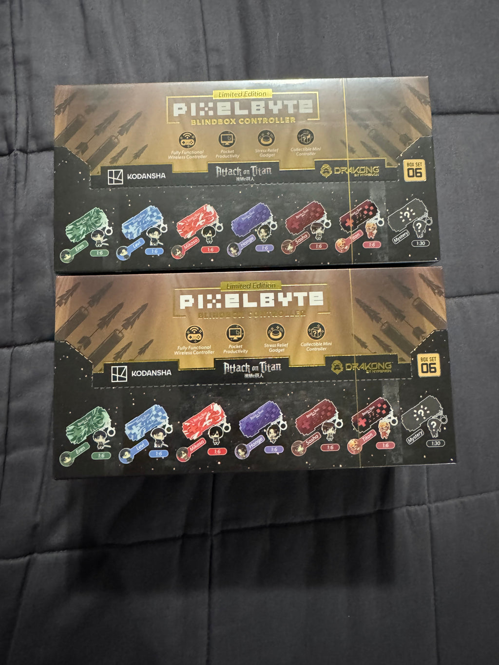 PixelByte Blind Box “Attack On Titan” anime themed surprise controllers