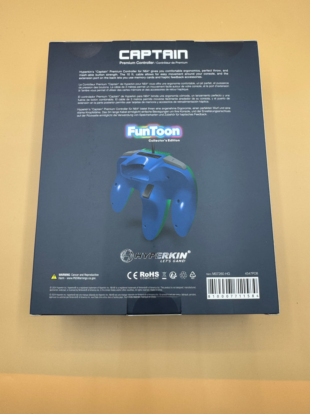 Hyperkin "Captain" Premium Controller for Nintendo 64 (Collector's FunToon Edition) "Hero Green"