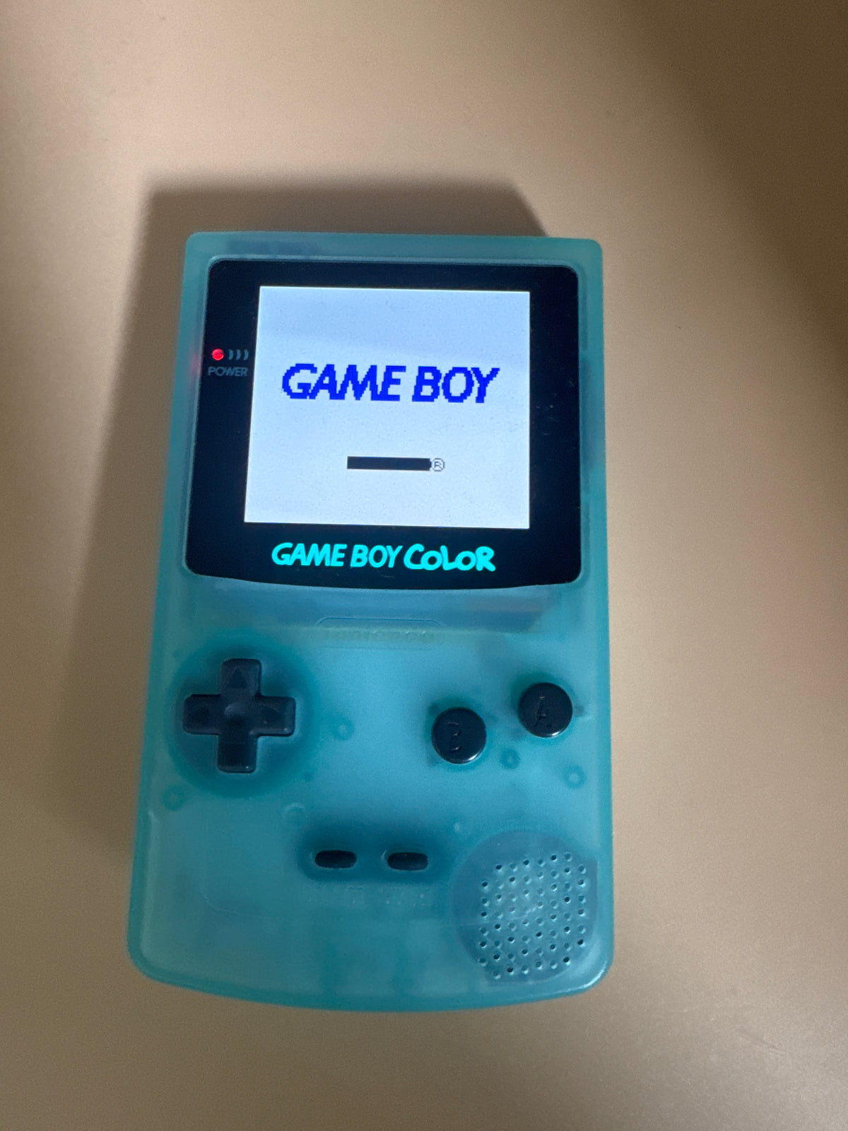 Customized Ice-Blue Back Lit Gameboy Color