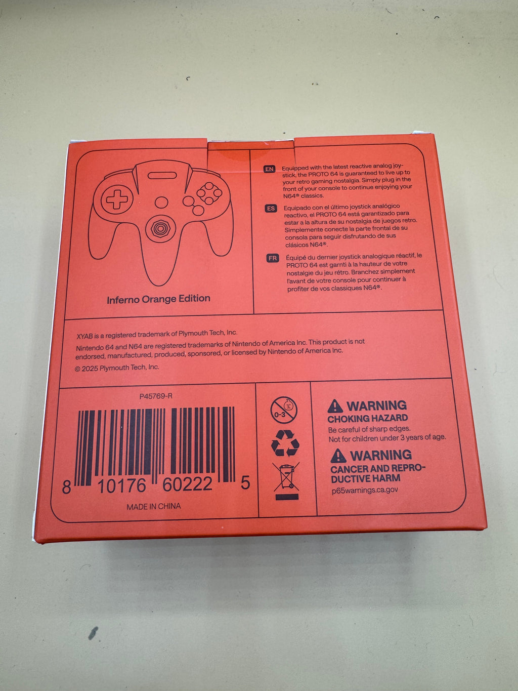 XYAB “Proto64” Wired Controller (inferno Orange)