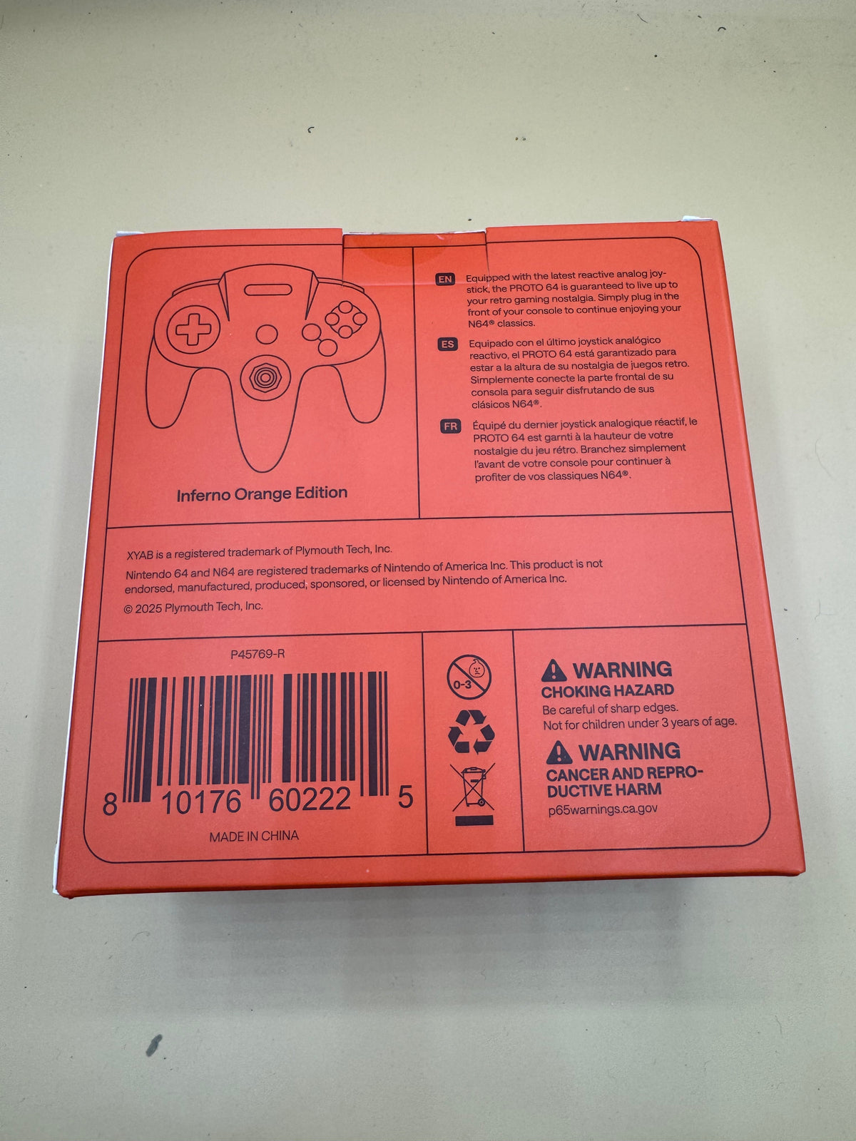 XYAB “Proto64” Wired Controller (inferno Orange)