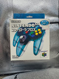 Ice Blue/Clear White Nintendo 64 Controller (Japanese import) CiB