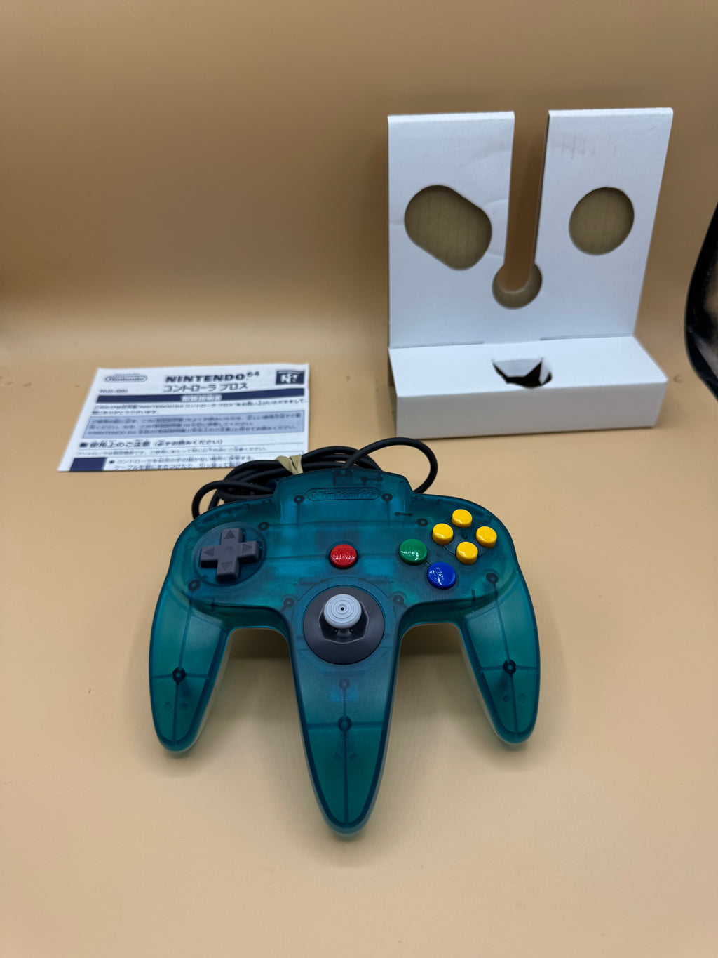 Ice Blue/Clear White Nintendo 64 Controller (Japanese import) CiB
