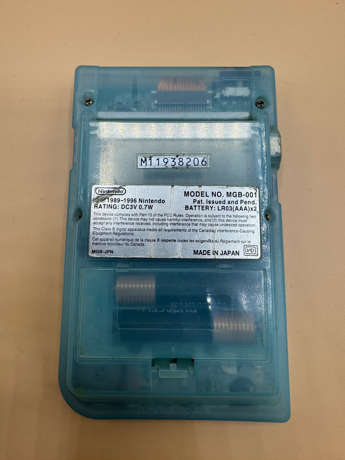 Ice Blue Limited Edition Gameboy Pocket