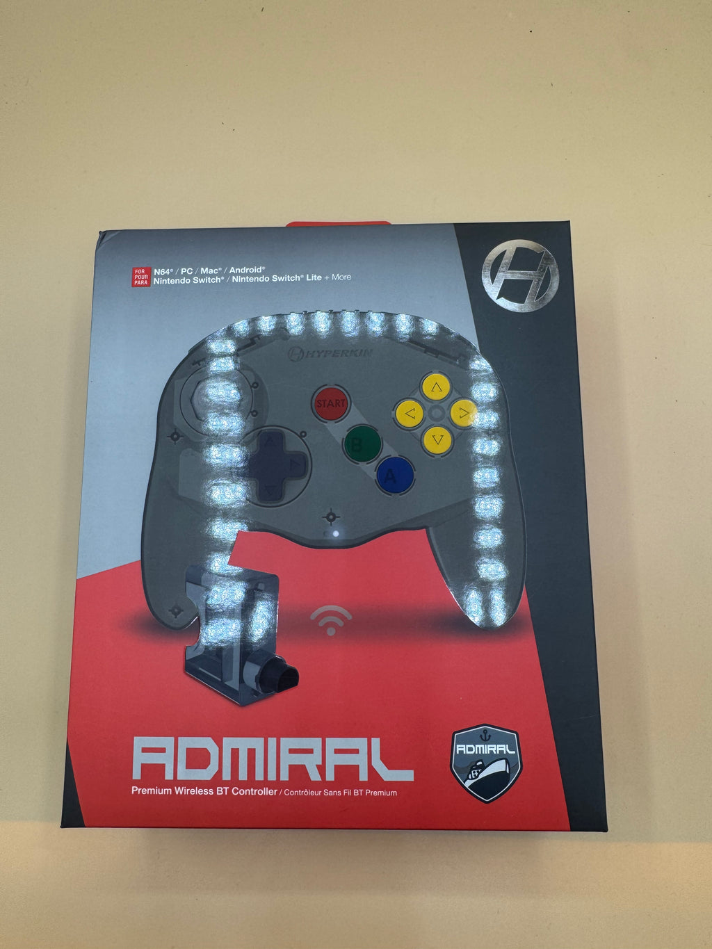 “Admiral” Premium BT Controller (Space Black) for Nintendo 64