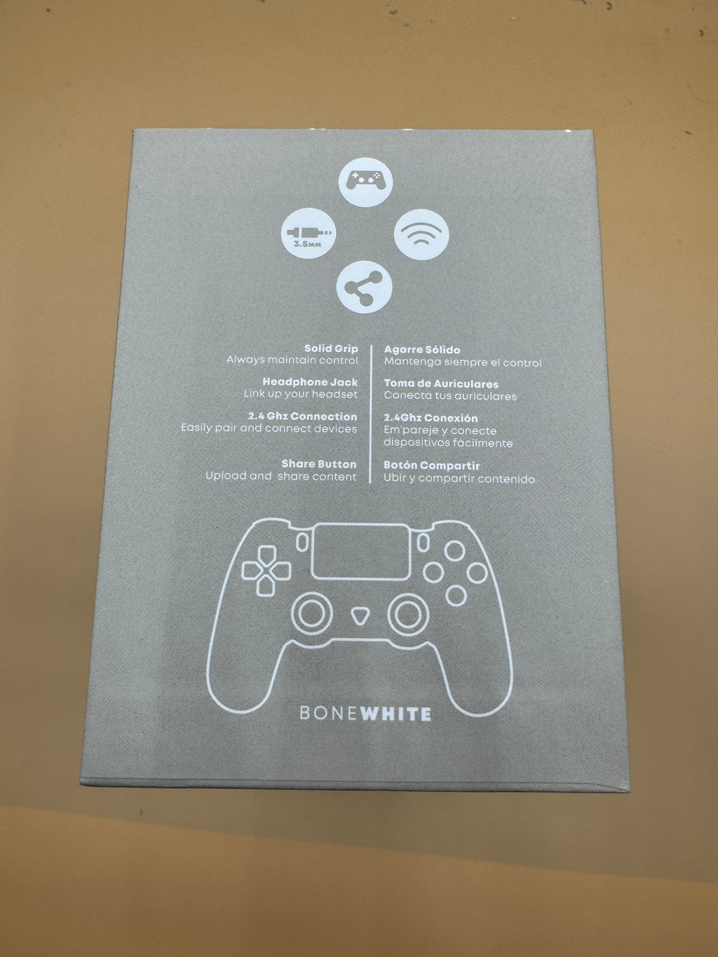 “Bone White” Wireless Controller for PlayStation 4