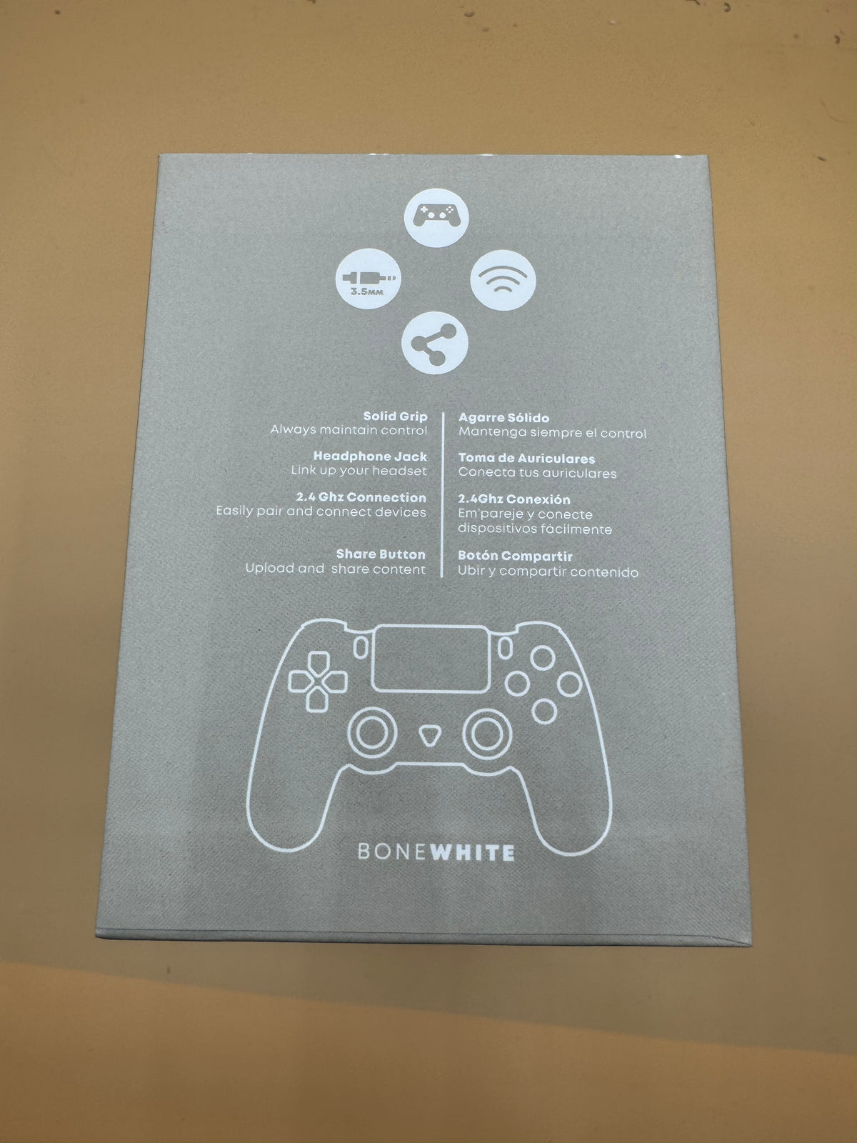 “Bone White” Wireless Controller for PlayStation 4