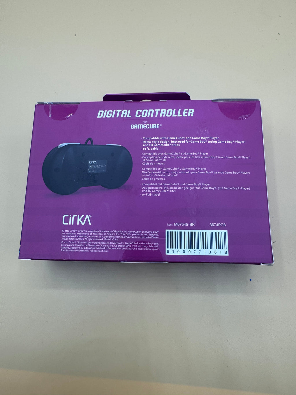 CirKA Digital Controller (Black) for Nintendo GameCube