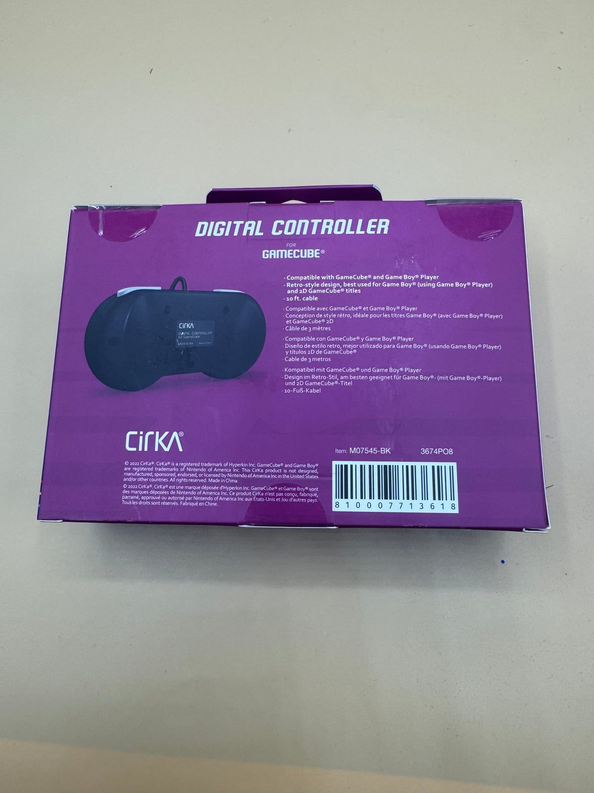 CirKA Digital Controller (Black) for Nintendo GameCube