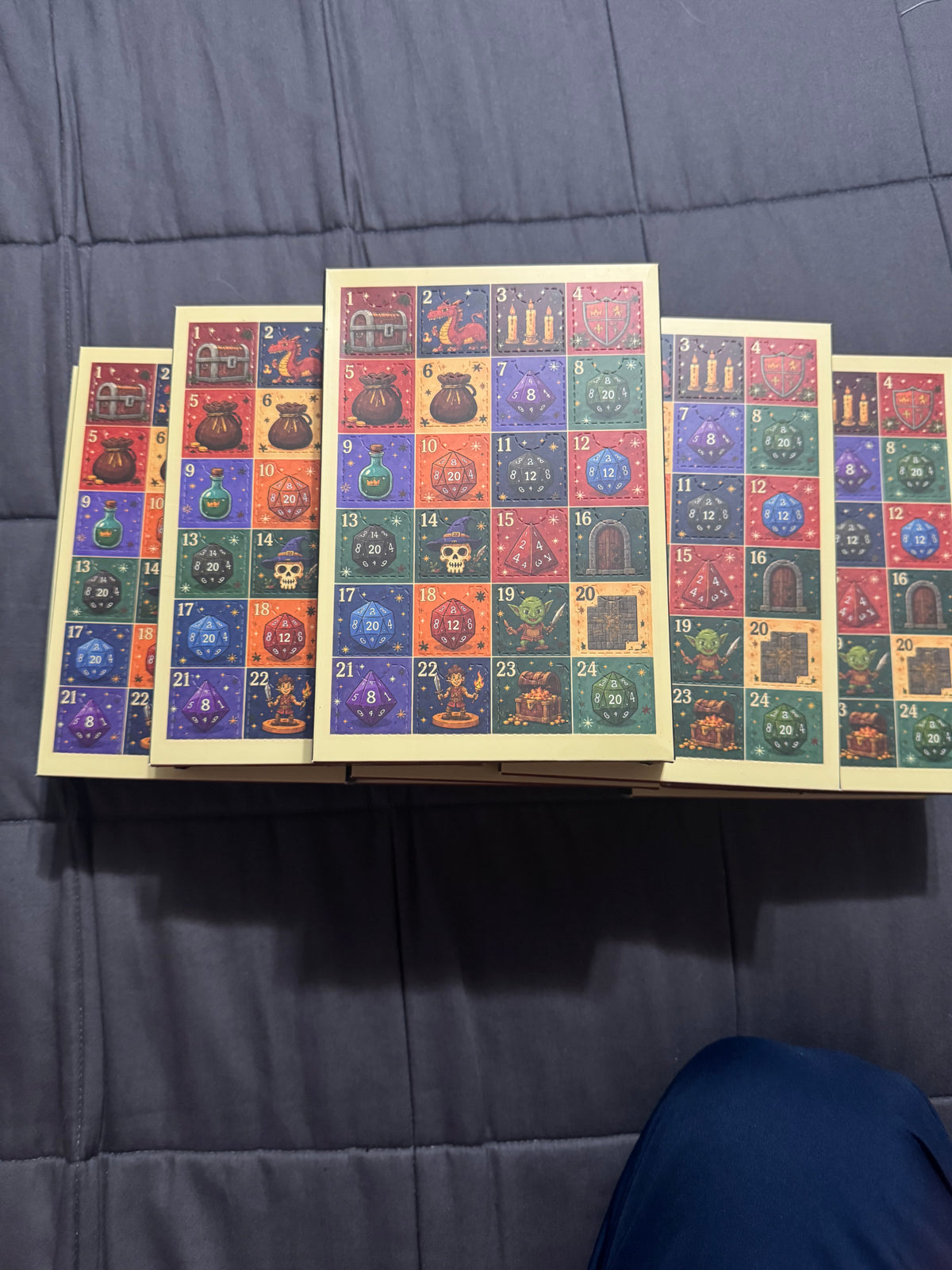 Dungeons and Dragons Dice Advent Calendar