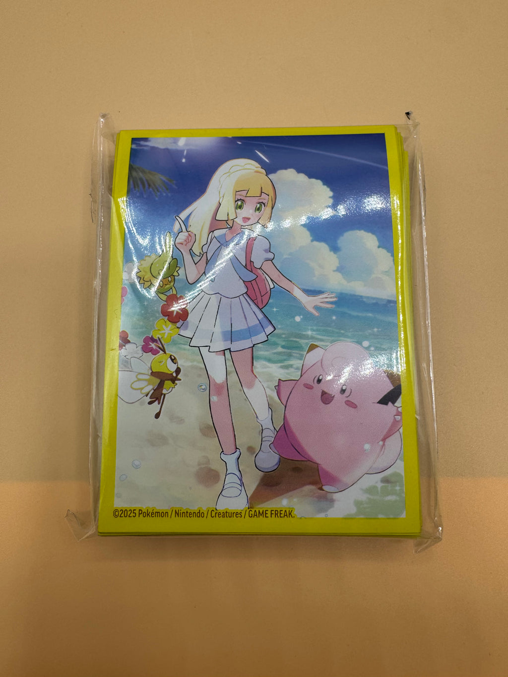 Lillie and Clefairy Pokemon TCG Card Sleeves