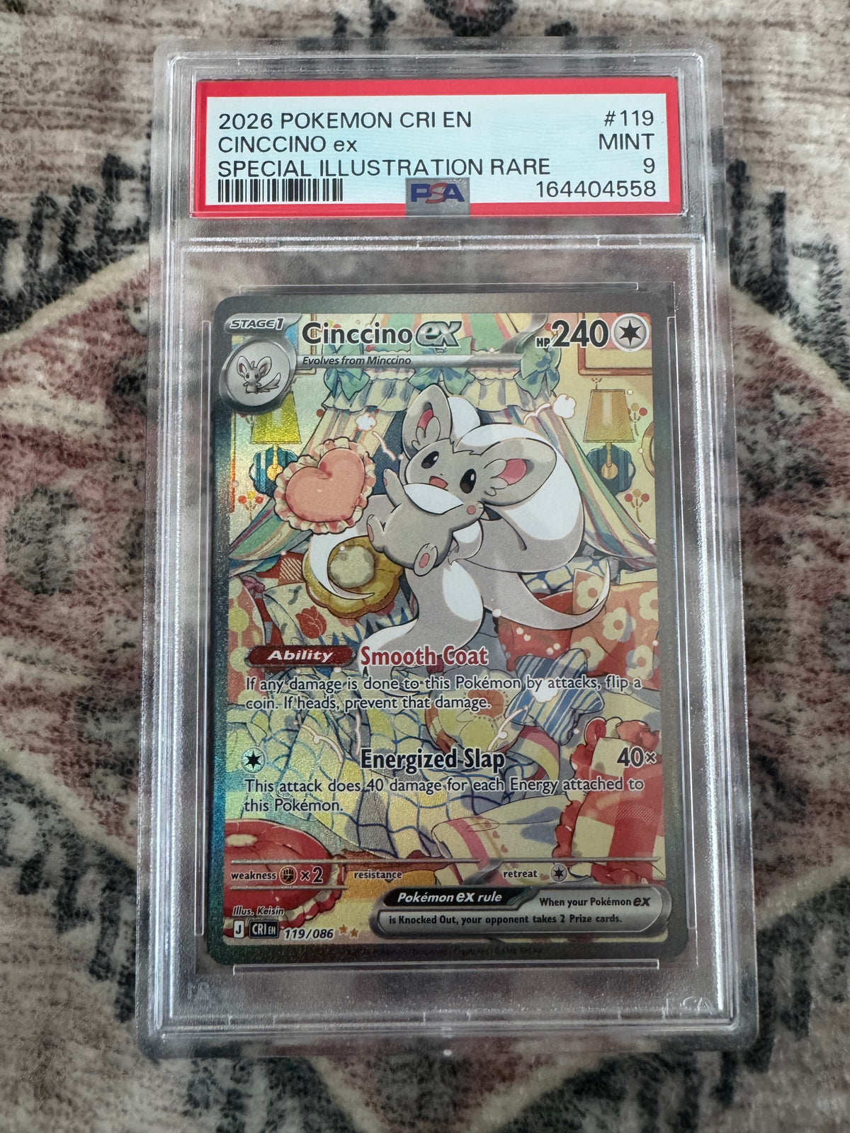 Pokémon TCG: Cinccino ex Special Illustration Rare PSA 9