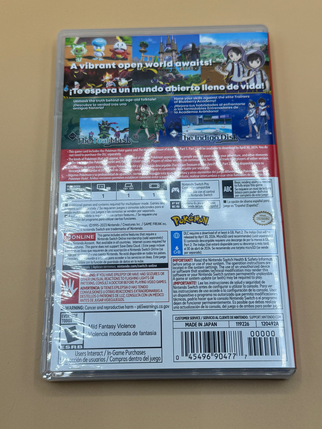 Pokémon Violet + The Hidden Treasure of Area Zero DLC (Nintendo Switch)