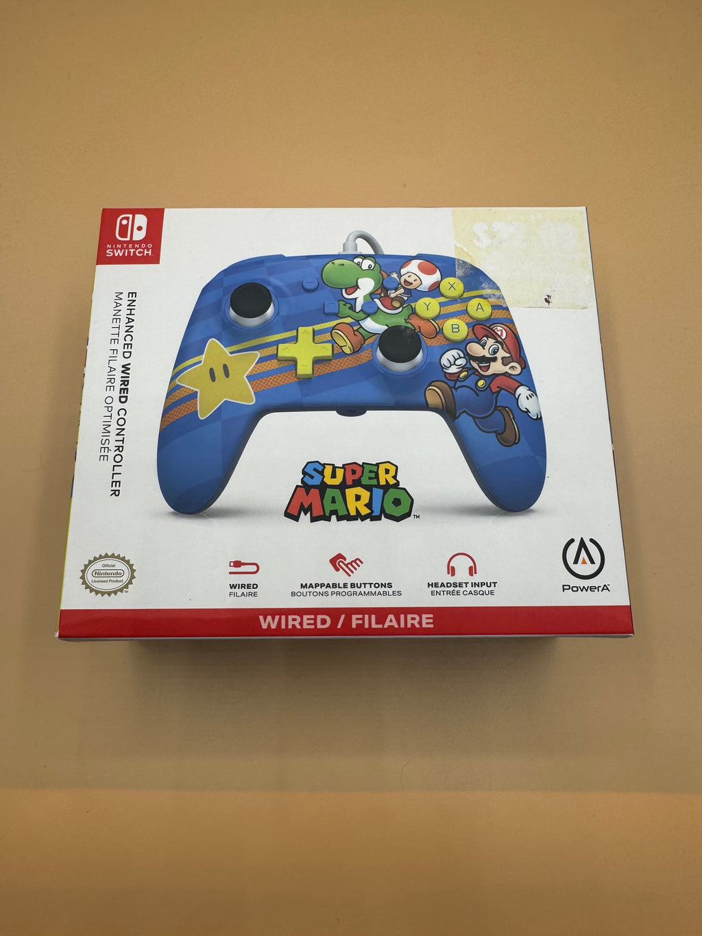 PowerA Enhanced Wired Controller for Nintendo Switch "Mushroom Kingdom Friends"
