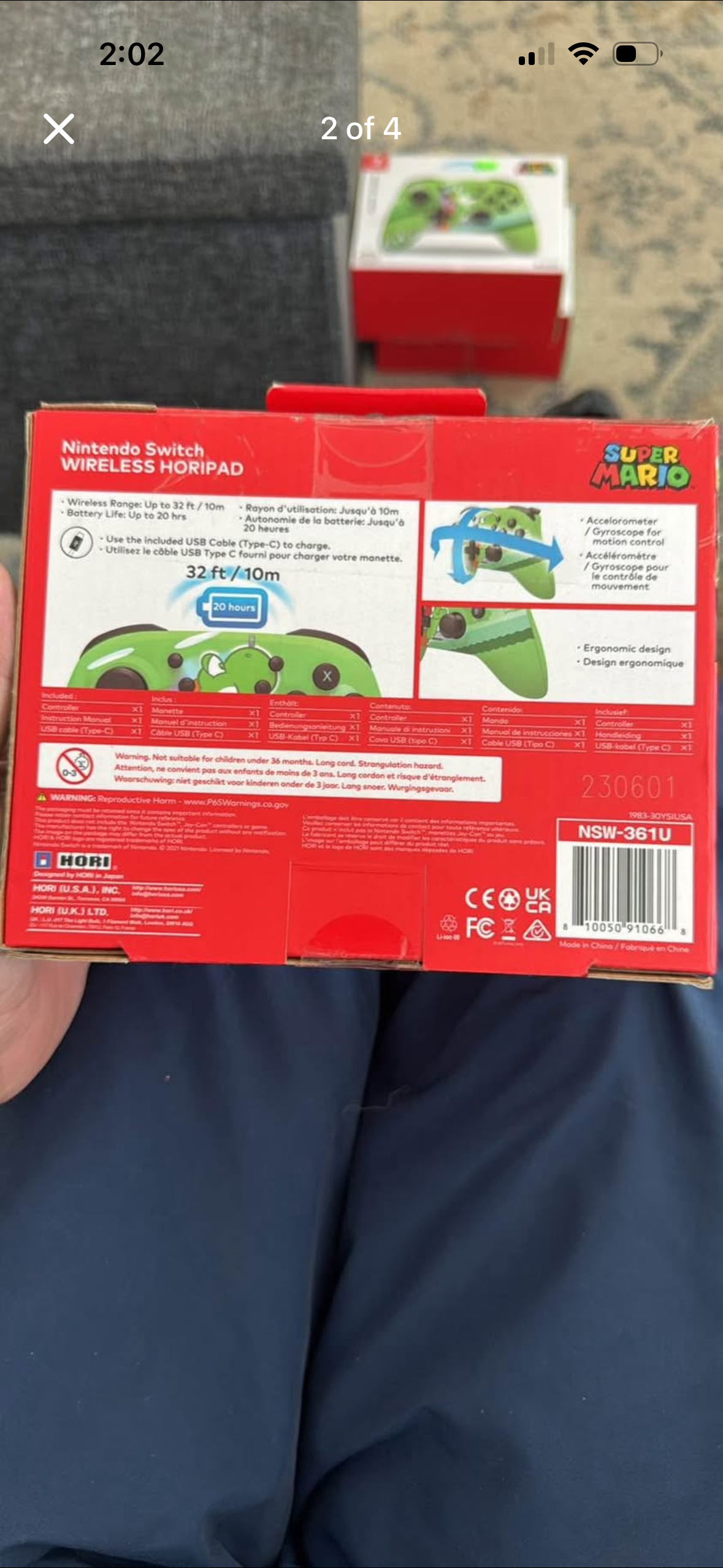 Super Mario “Yoshi” wireless Nintendo Switch controller (Brand new)