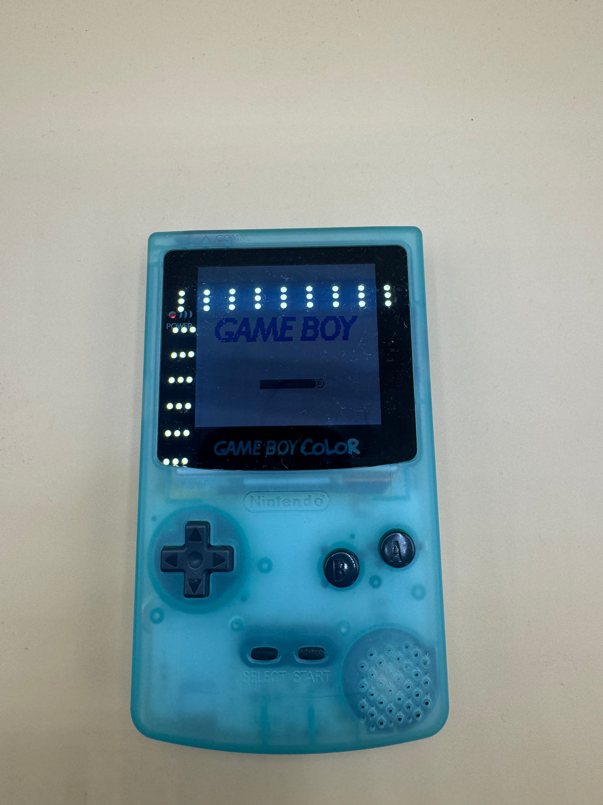Customized Ice-Blue Back Lit Gameboy Color