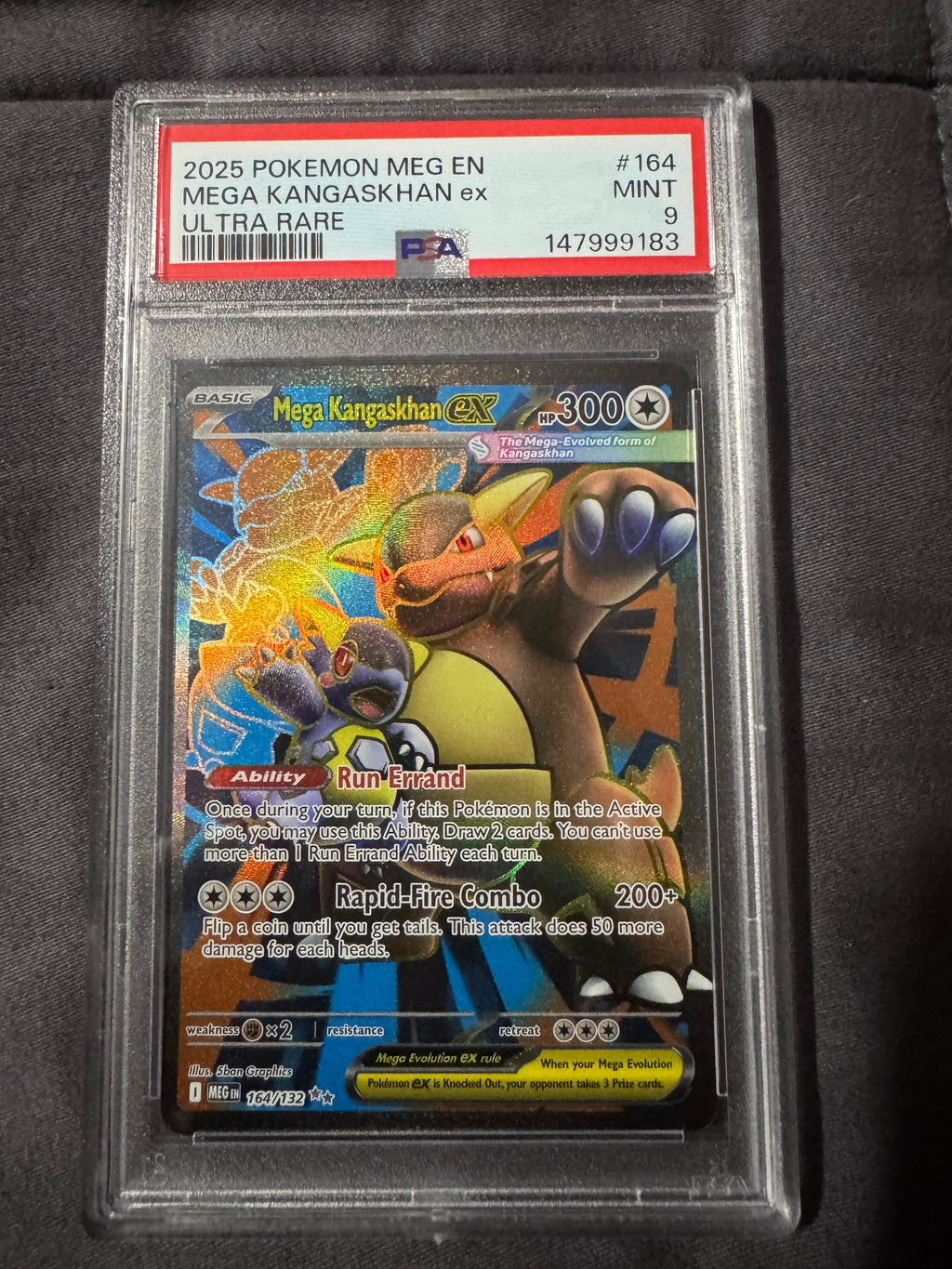 POKEMON TCG: MEG EN-MEGA EVOLUTION #164 MEGA KANGASKHAN ex ULTRA RARE