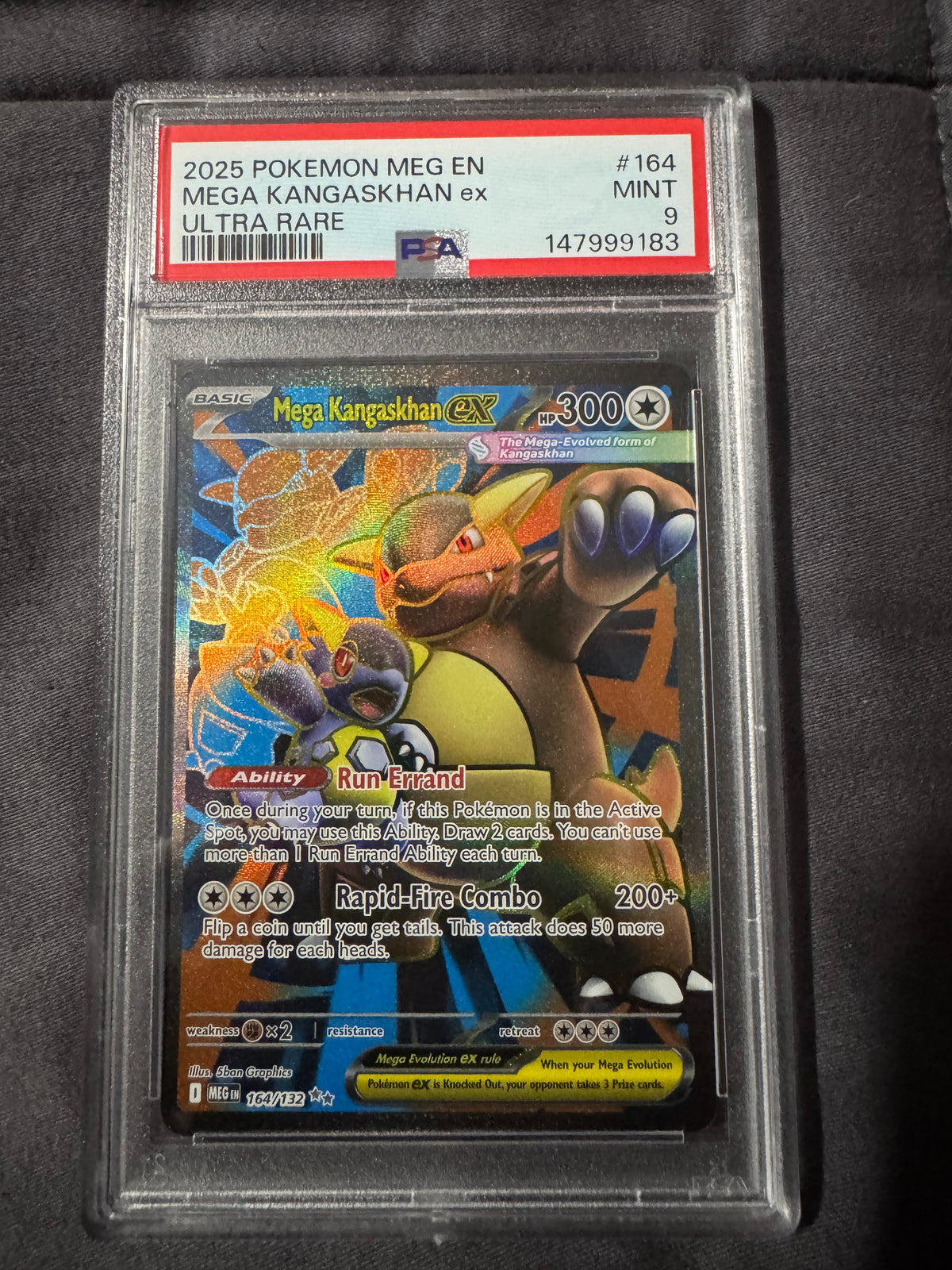 POKEMON TCG: MEG EN-MEGA EVOLUTION #164 MEGA KANGASKHAN ex ULTRA RARE