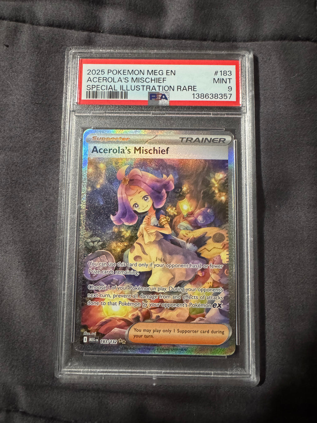 POKEMON TCG: MEG EN-MEGA EVOLUTION #183 ACEROLA'S MISCHIEF SPECIAL ILLUSTRATION RARE
