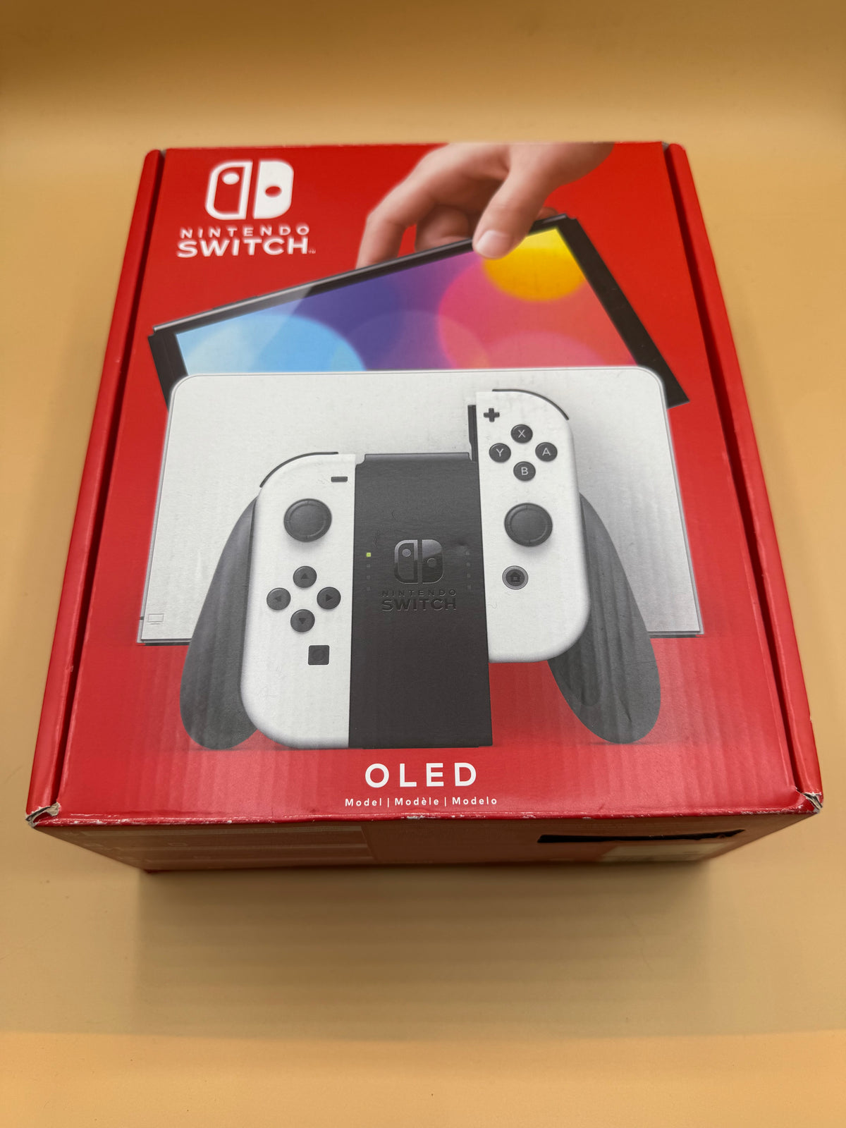 Nintendo Switch OLED CiB with customized Glow in the Dark Shell and Joy-Cons
