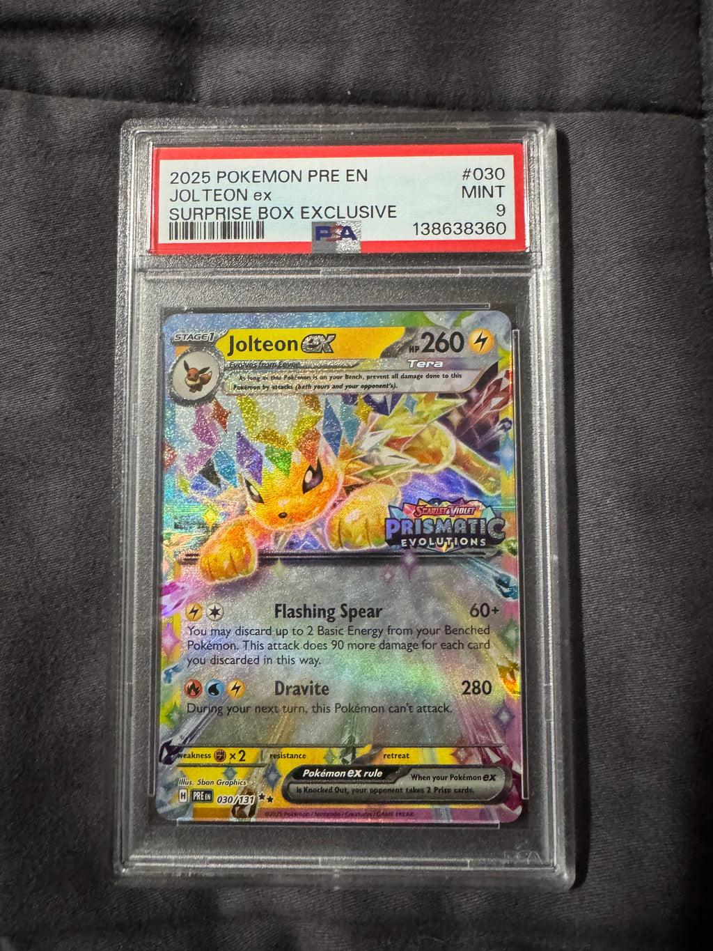 POKEMON TCG: PRE EN-PRISMATIC EVOLUTIONS #030 JOLTEON EX SPRSE BX EXCL.