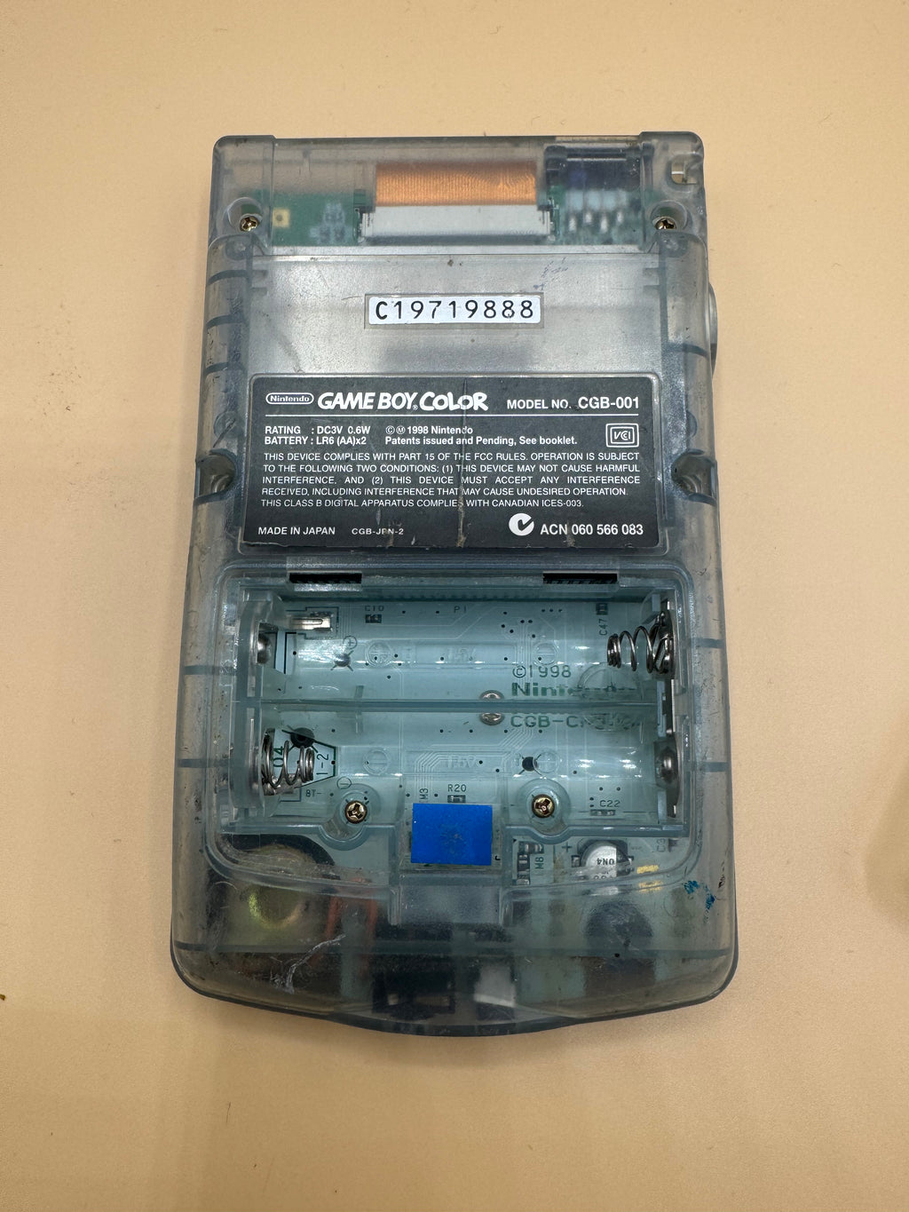 Limited Edition Tsutaya Water Blue Gameboy Color