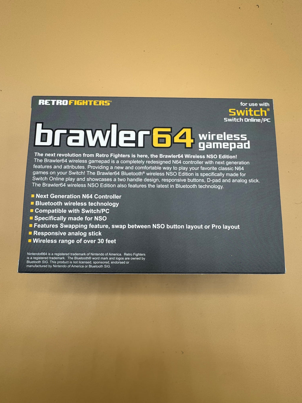 Retrofighters “Brawler64” wireless gamepad for Nintendo Switch