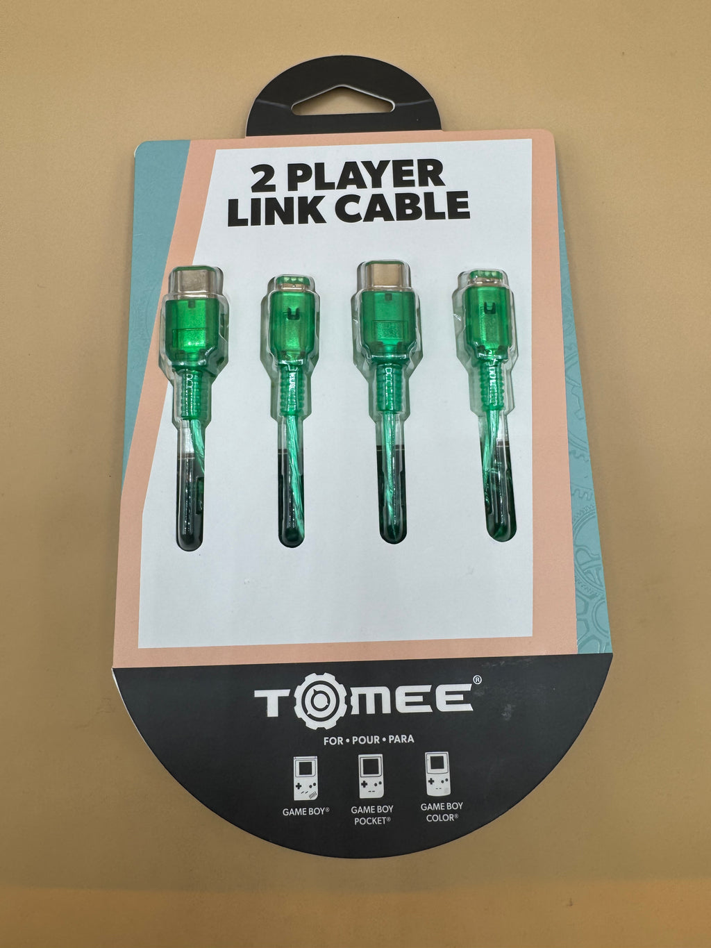 TomEE 2 Player Link Cable (clear green) for Gameboy, Gameboy Pocket, and Gameboy Color