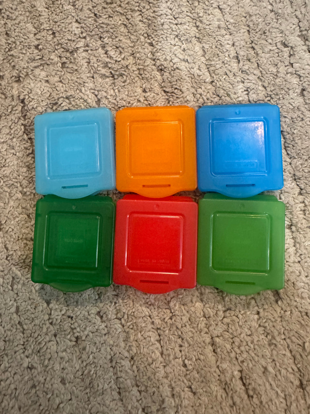 Set of 6 Vintage Pokemon Nintendo DS game Cases (Japanese import)