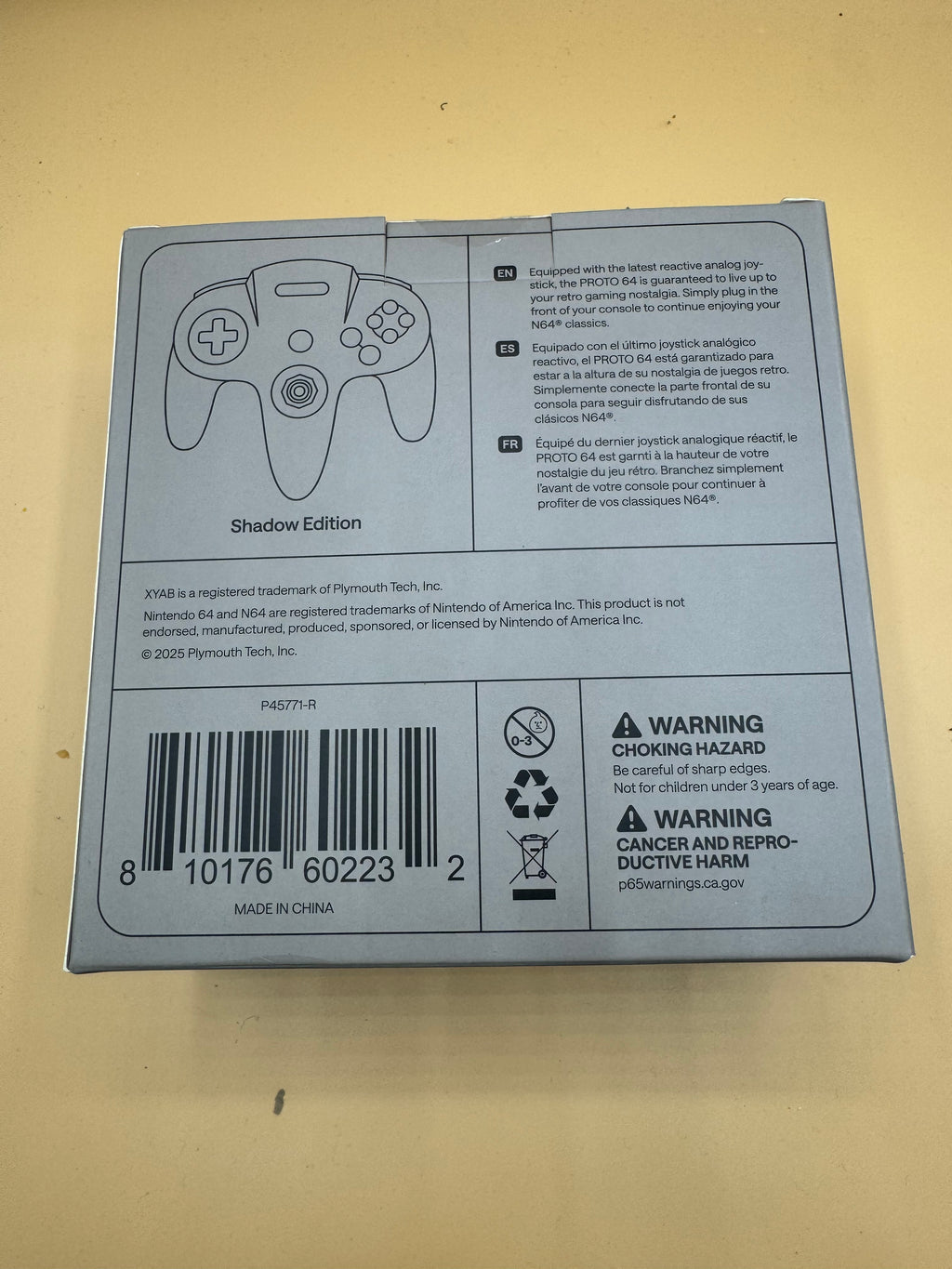 XYAB “Proto64” Wired Controller (Shadow)