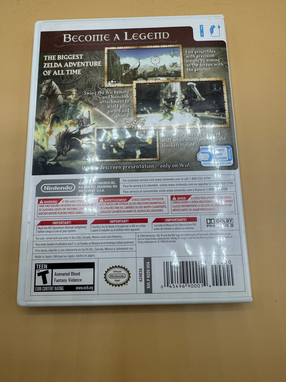 The Legend Of Zelda: Twilight Princess CiB