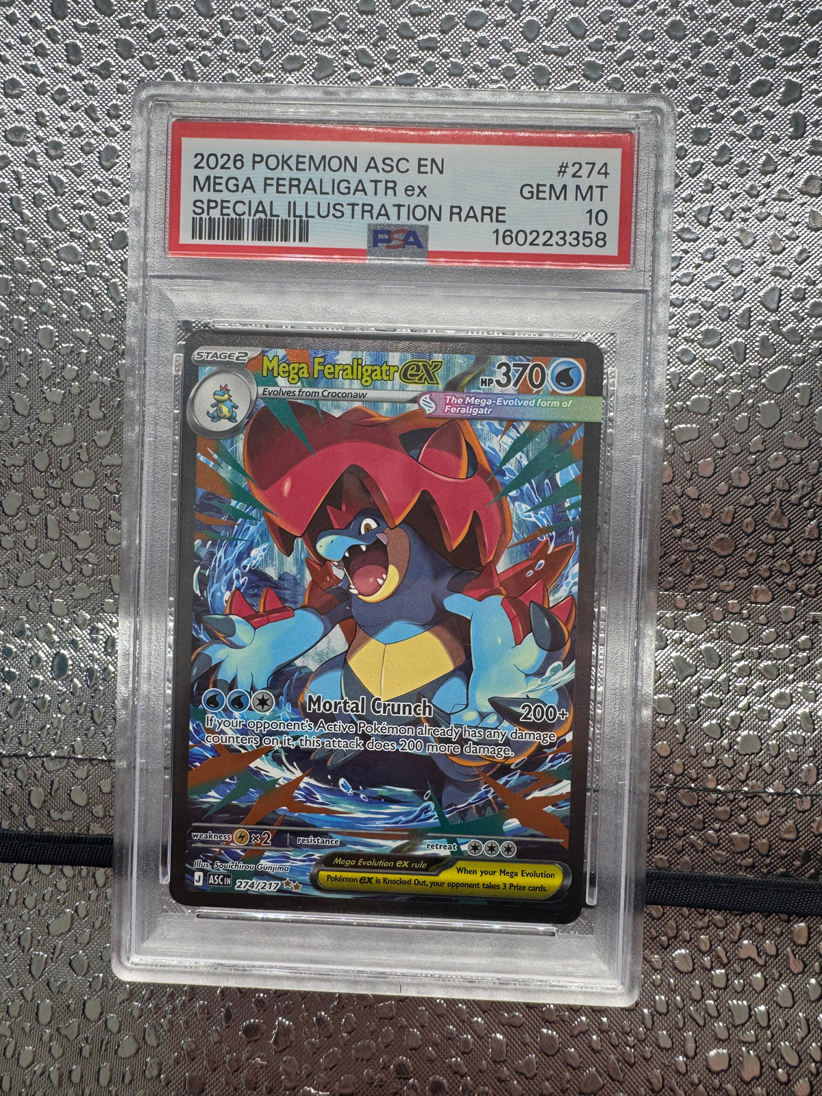 Pokémon TCG: Mega Feraligatr EX SIR PSA 10