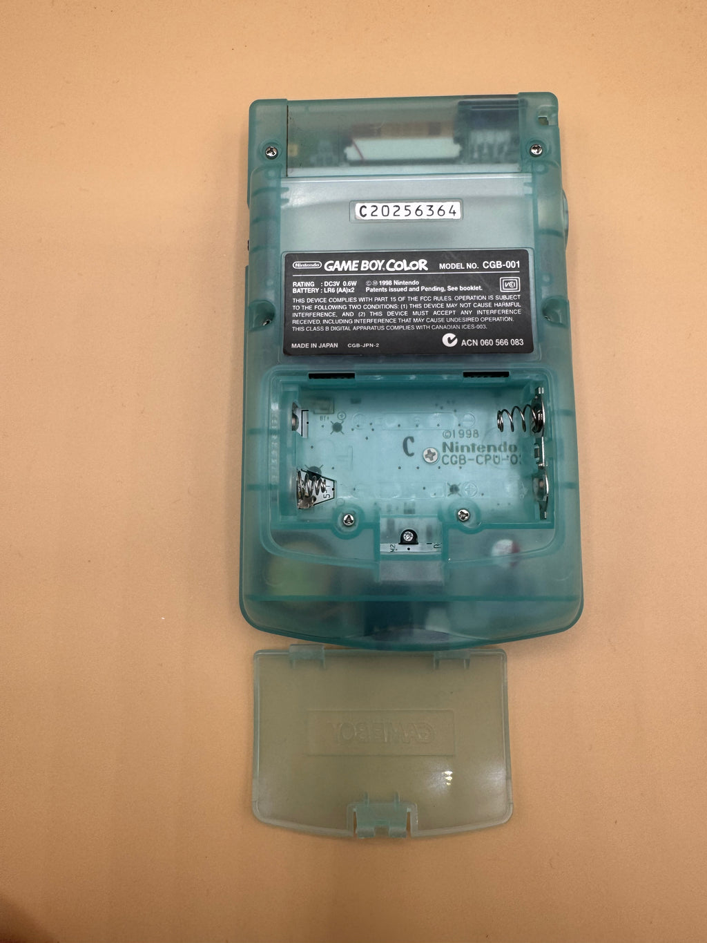 Customized Ice-Blue Back Lit Gameboy Color