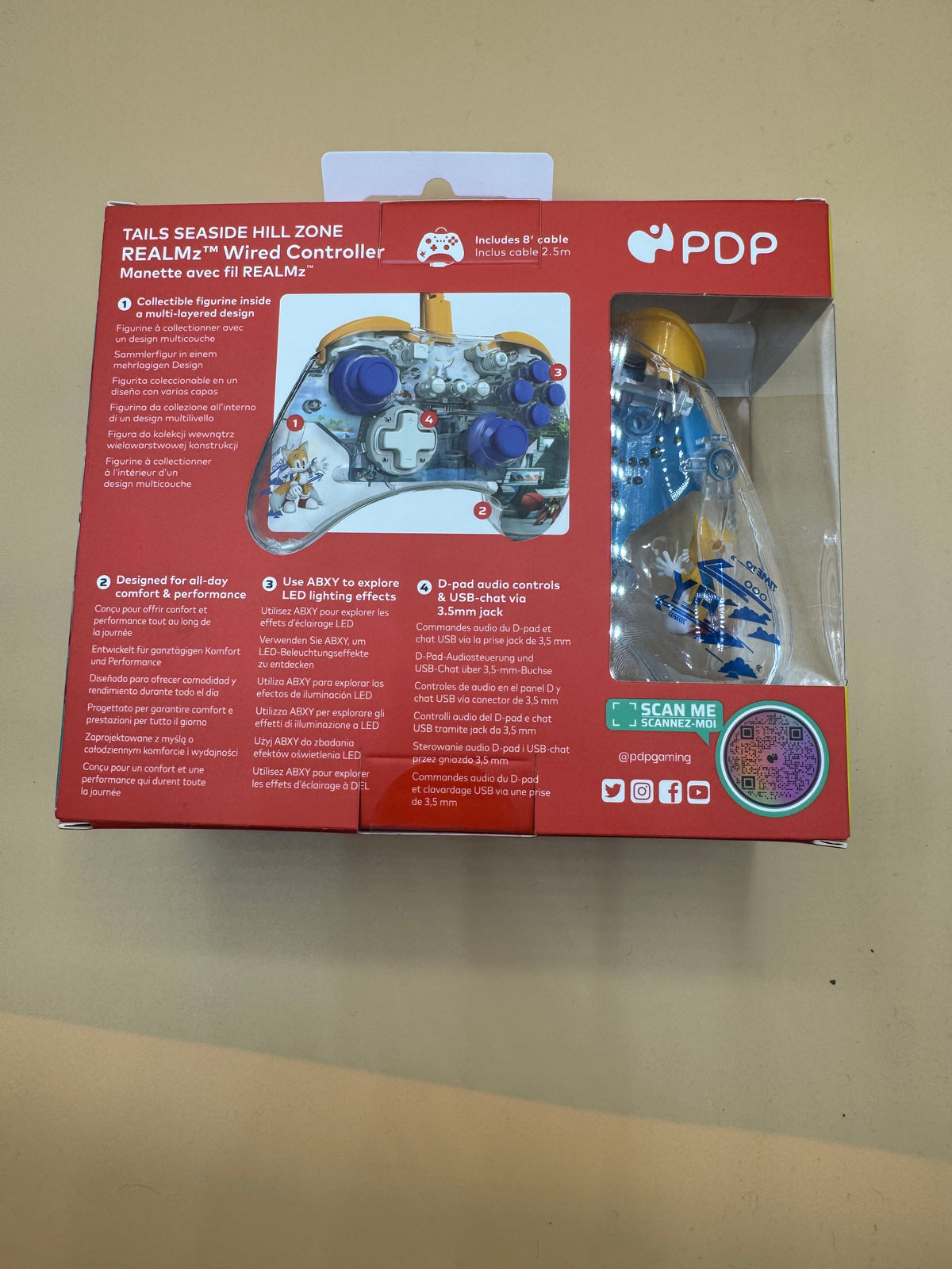 PDP REALMz Wired Controller for Nintendo Switch “Sonic the Hedgehog: Tales”