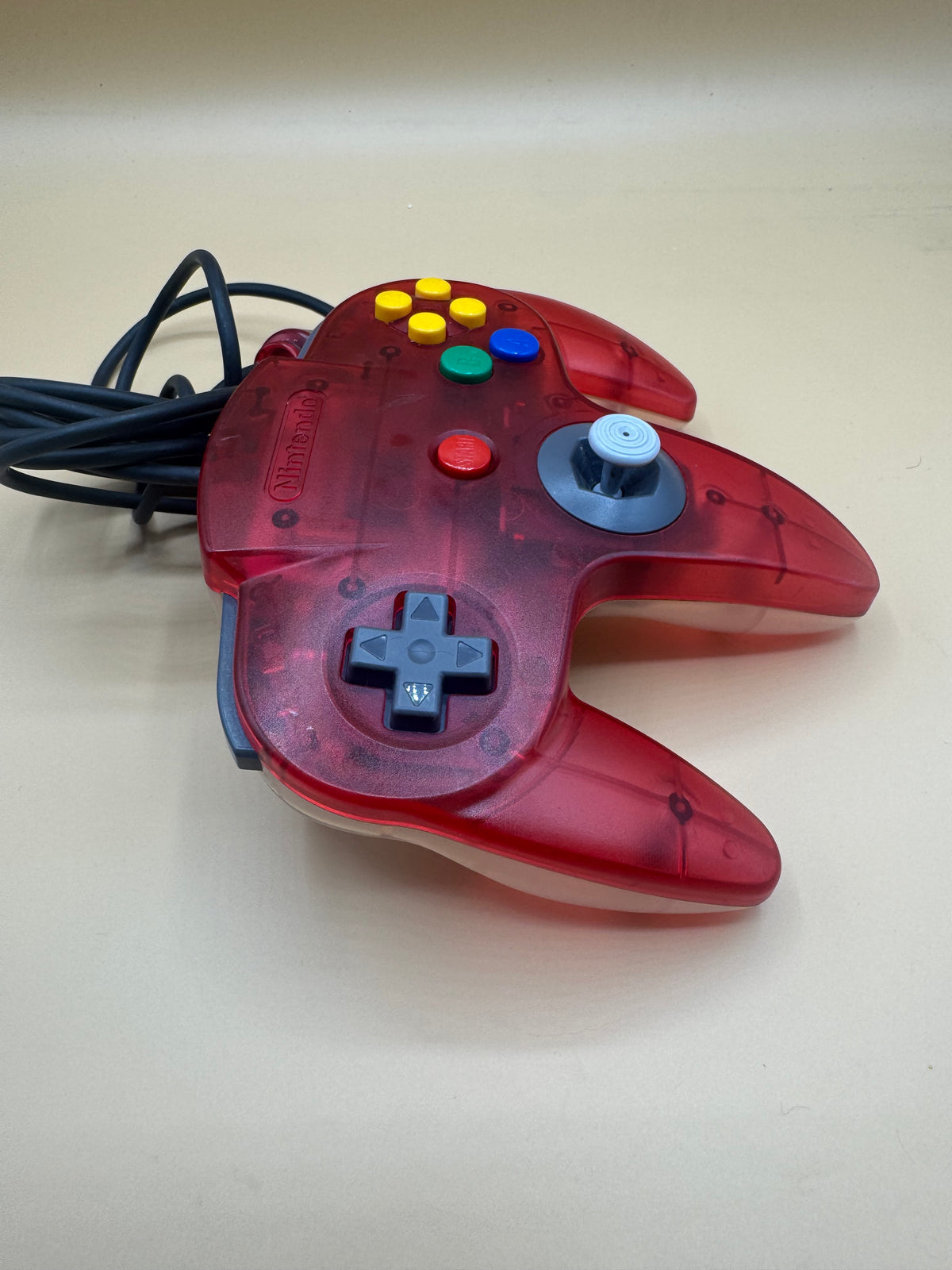 Clear Red/White Nintendo 64 Controller (Japanese import)